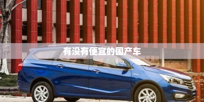有没有便宜的国产车