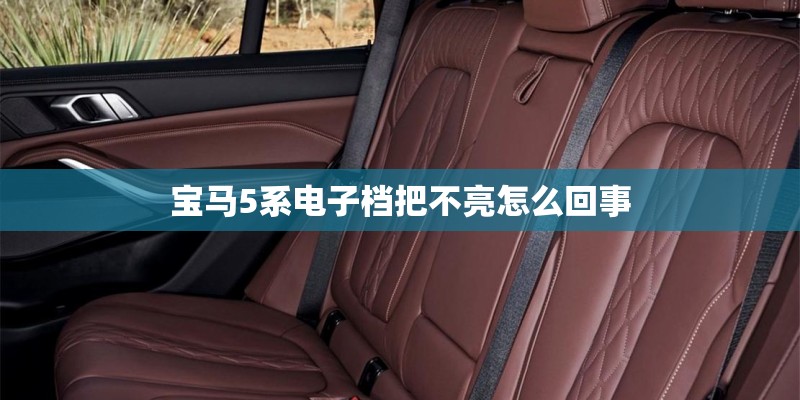 宝马5系电子档把不亮怎么回事