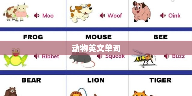 动物英文单词