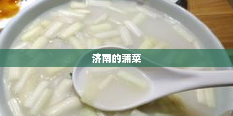 济南的蒲菜