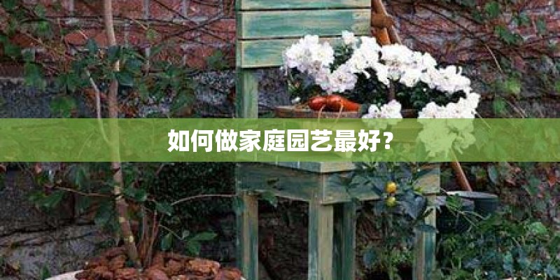 如何做家庭园艺最好？