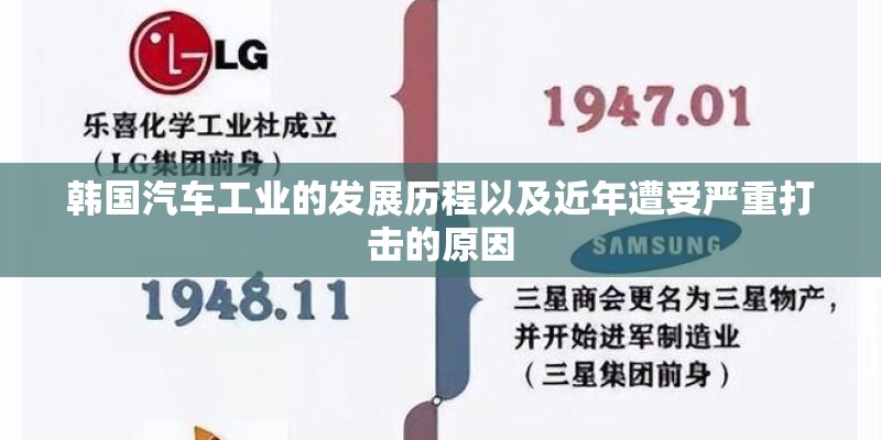 韩国汽车工业的发展历程以及近年遭受严重打击的原因 韩国汽车工业的发展历程以及近年遭受严重打击的原因