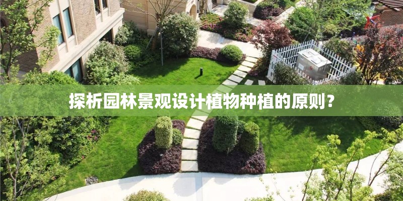 探析园林景观设计植物种植的原则？