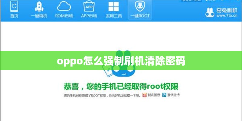 oppo怎么强制刷机清除密码