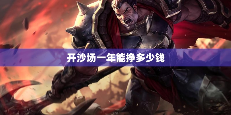 开沙场一年能挣多少钱
