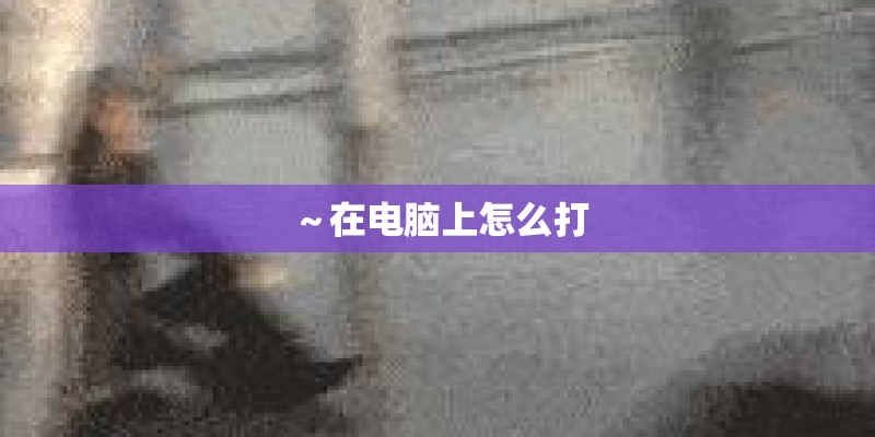 ～在电脑上怎么打