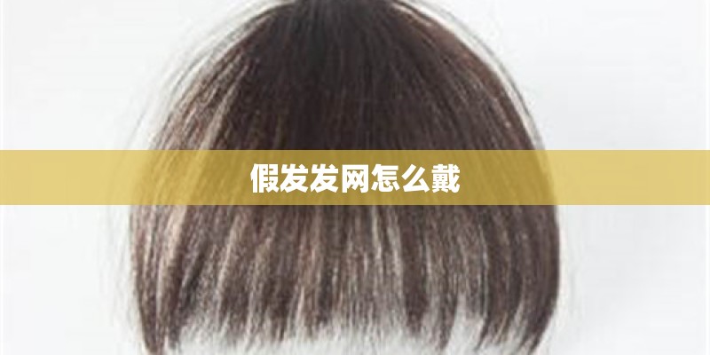 假发发网怎么戴