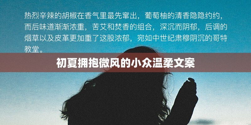 初夏拥抱微风的小众温柔文案