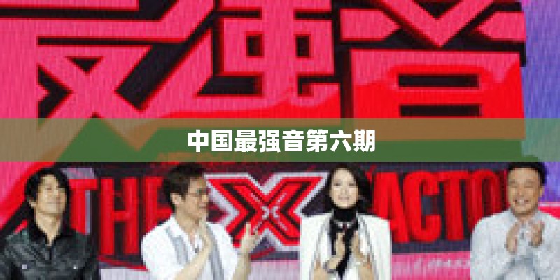 中国最强音第六期