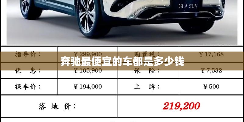 奔驰最便宜的车都是多少钱