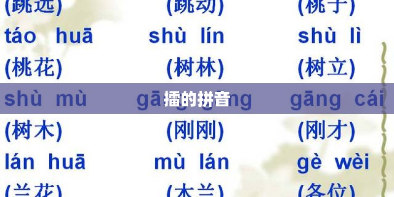 擂的拼音