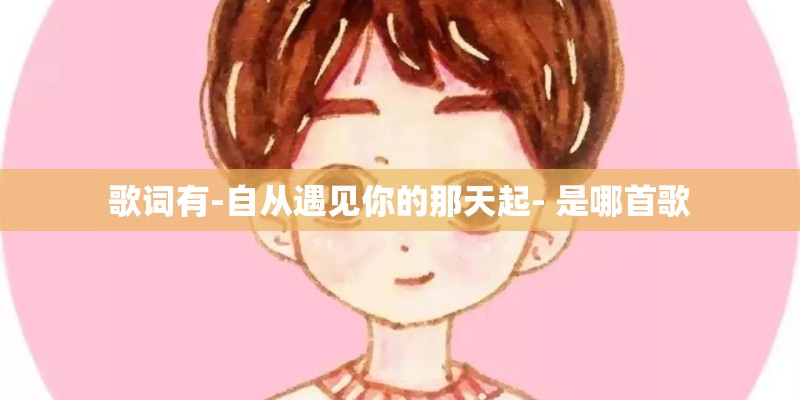 歌词有-自从遇见你的那天起- 是哪首歌