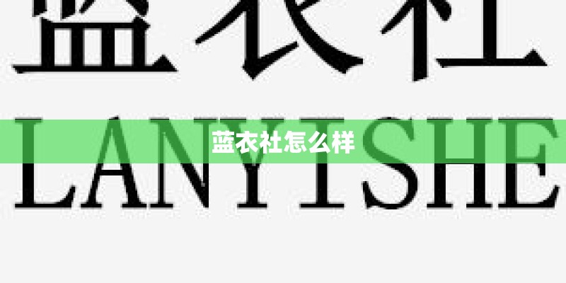 蓝衣社怎么样 蓝衣社怎么样