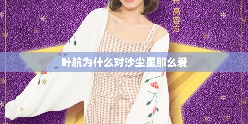 叶航为什么对沙尘星那么爱
