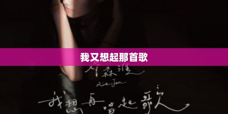 我又想起那首歌