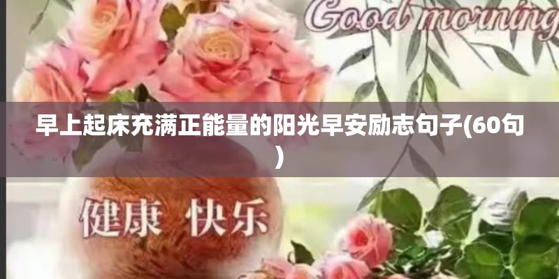 早上起床充满正能量的阳光早安励志句子(60句)