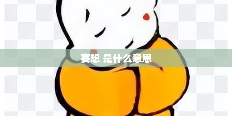 妄想 是什么意思