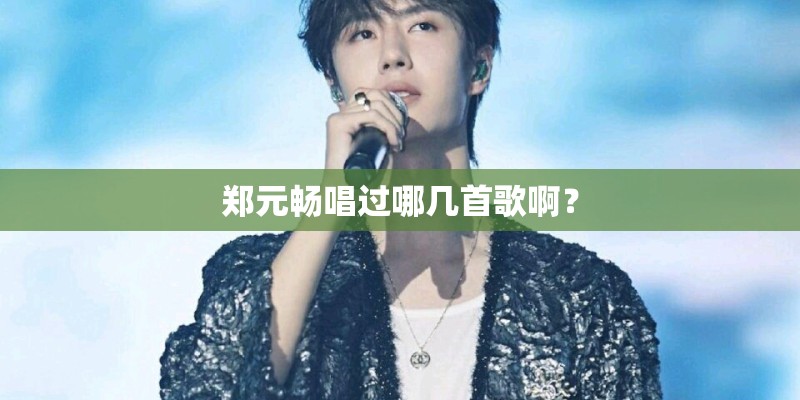 郑元畅唱过哪几首歌啊？
