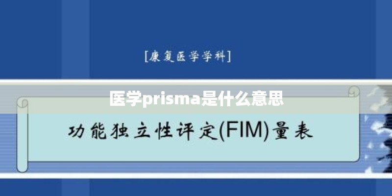 医学prisma是什么意思