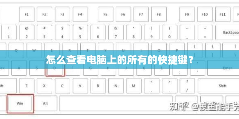 怎么查看电脑上的所有的快捷键？