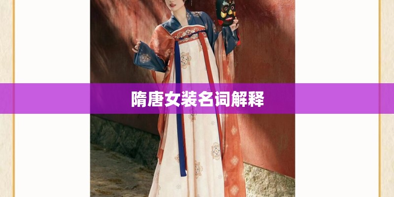 隋唐女装名词解释