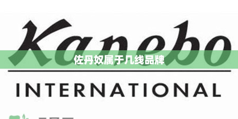 佐丹奴属于几线品牌