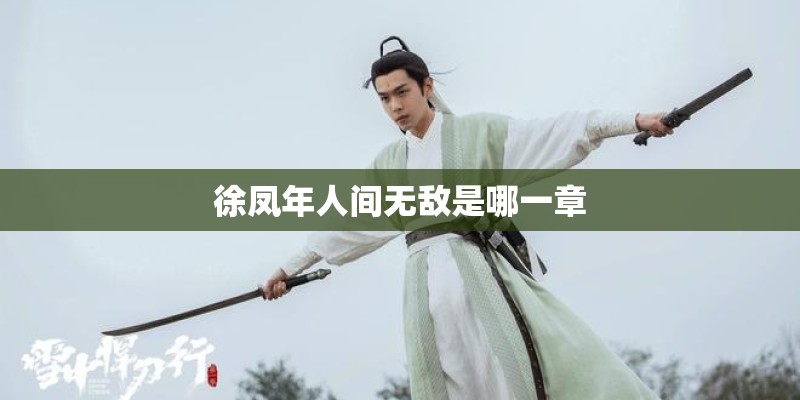 徐凤年人间无敌是哪一章
