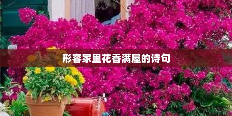 形容家里花香满屋的诗句