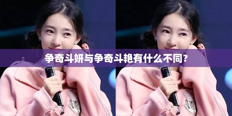 争奇斗妍与争奇斗艳有什么不同？