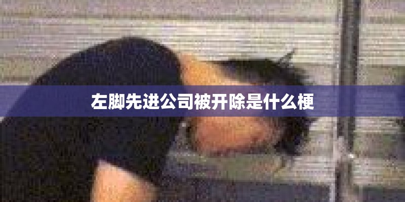 左脚先进公司被开除是什么梗