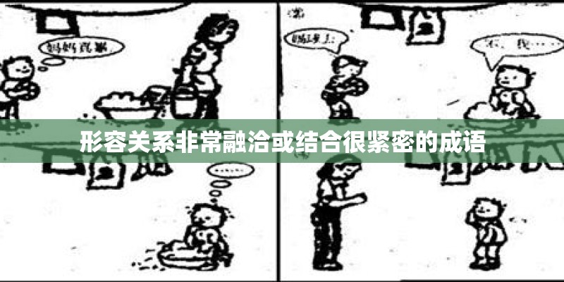 形容关系非常融洽或结合很紧密的成语