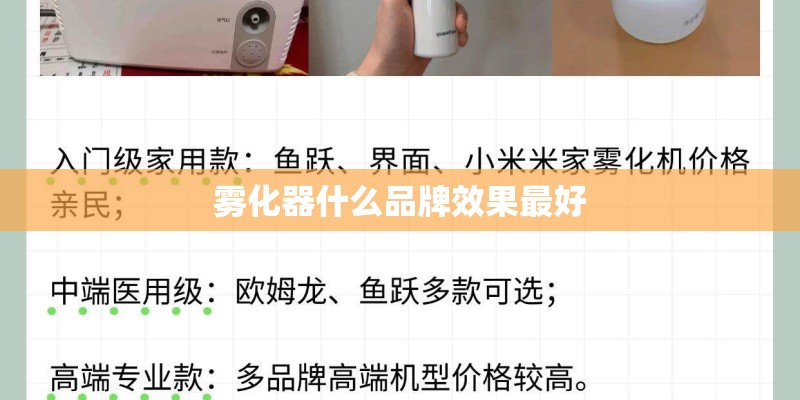 雾化器什么品牌效果最好