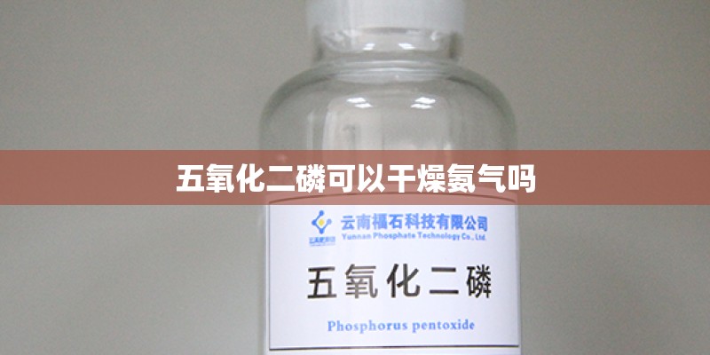 五氧化二磷可以干燥氨气吗