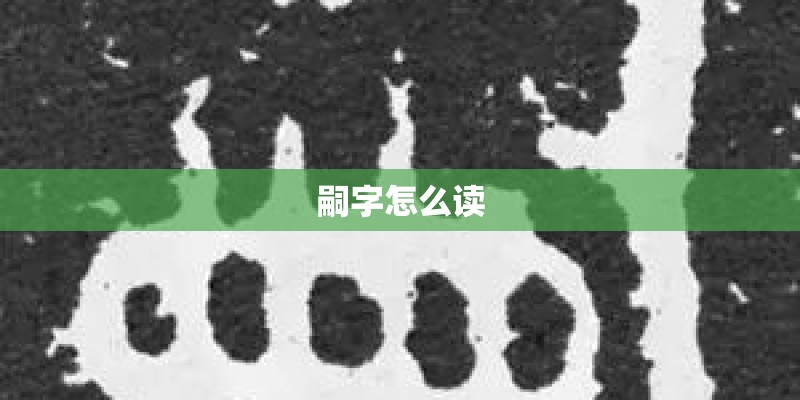 嗣字怎么读