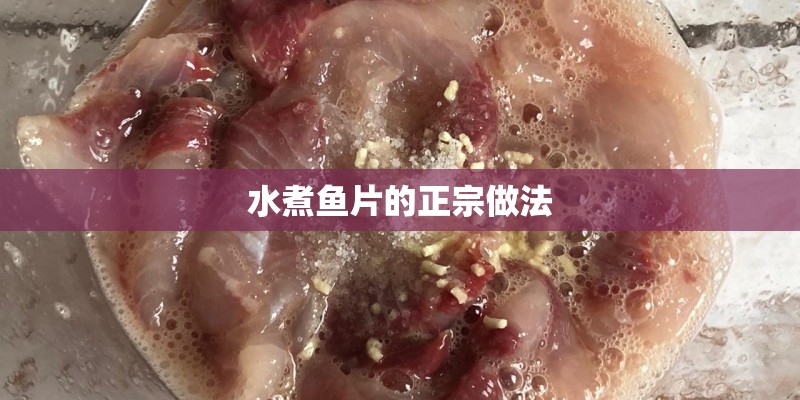 水煮鱼片的正宗做法 水煮鱼片的正宗做法