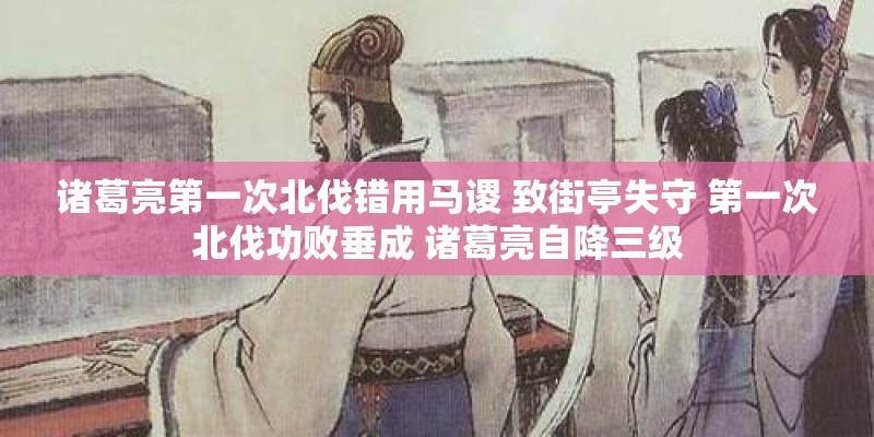 诸葛亮第一次北伐错用马谡 致街亭失守 第一次北伐功败垂成 诸葛亮自降三级