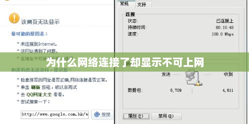 为什么网络连接了却显示不可上网