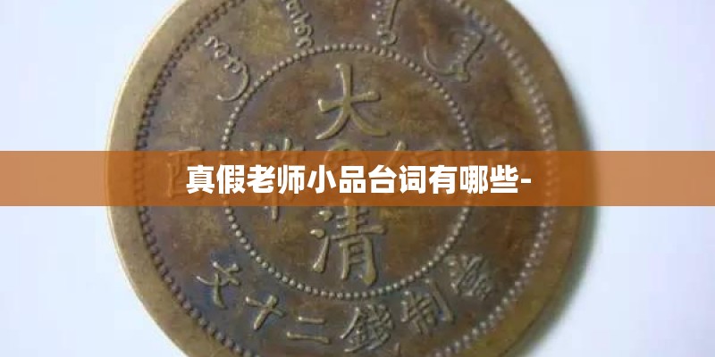 真假老师小品台词有哪些-