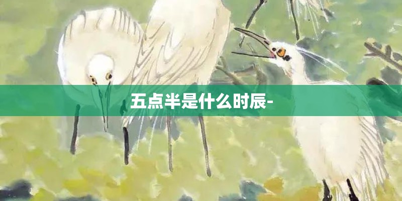 五点半是什么时辰-