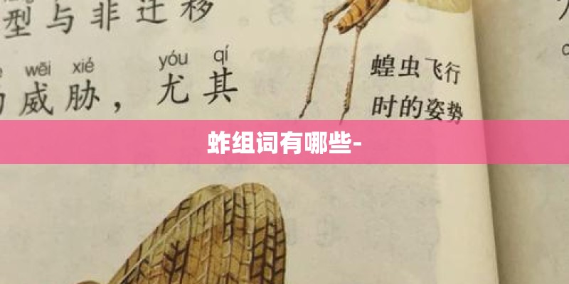 蚱组词有哪些-