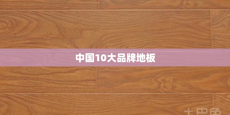 中国10大品牌地板