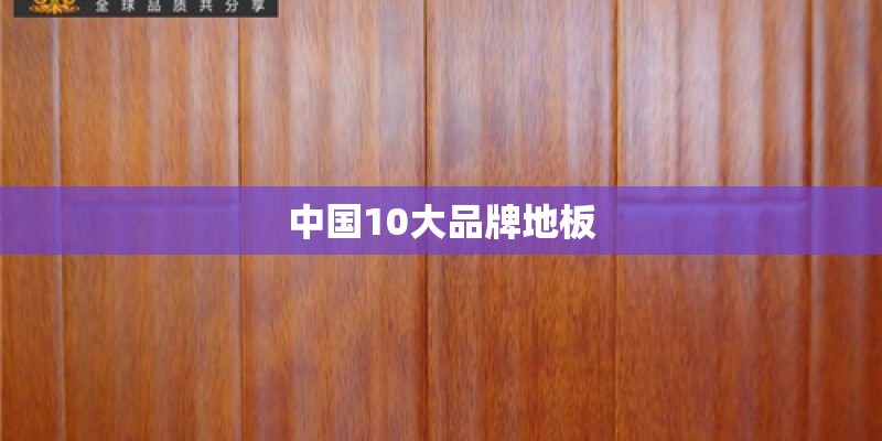中国10大品牌地板