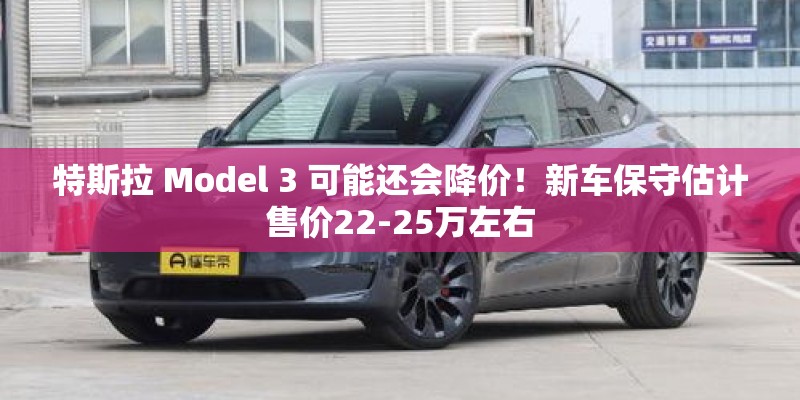 特斯拉 Model 3 可能还会降价！新车保守估计售价22-25万左右