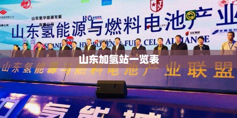 山东加氢站一览表