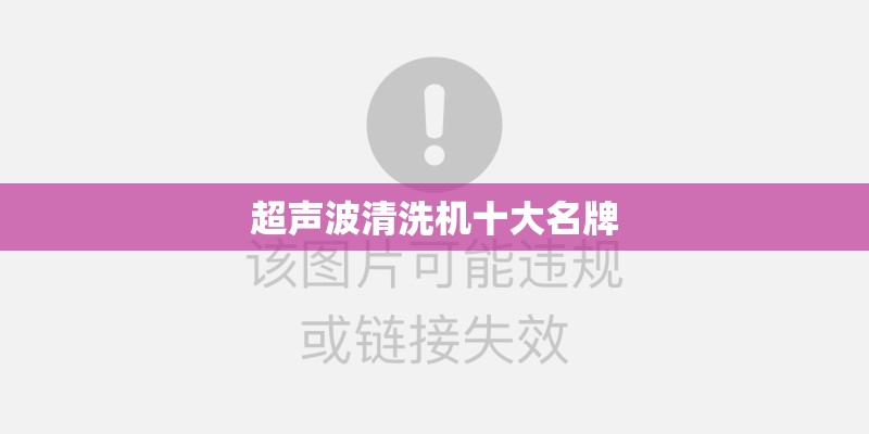 超声波清洗机十大名牌