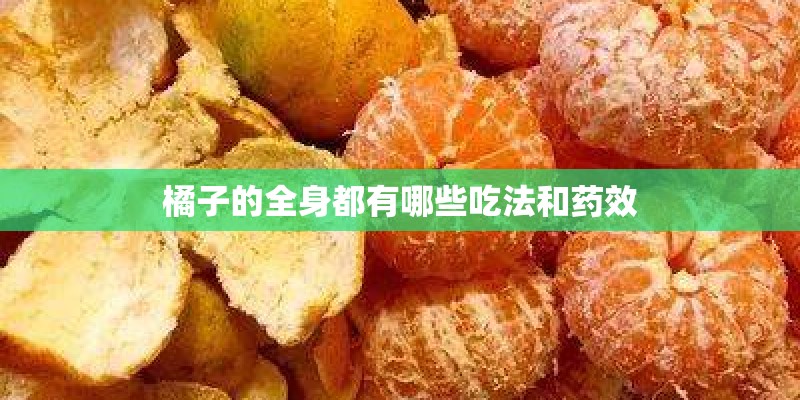 橘子的全身都有哪些吃法和药效