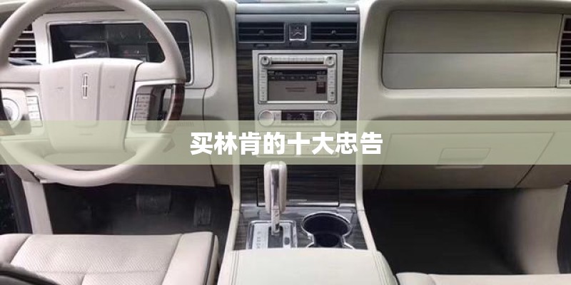 买林肯的十大忠告