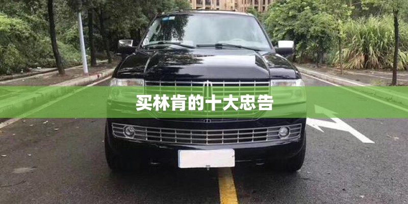 买林肯的十大忠告