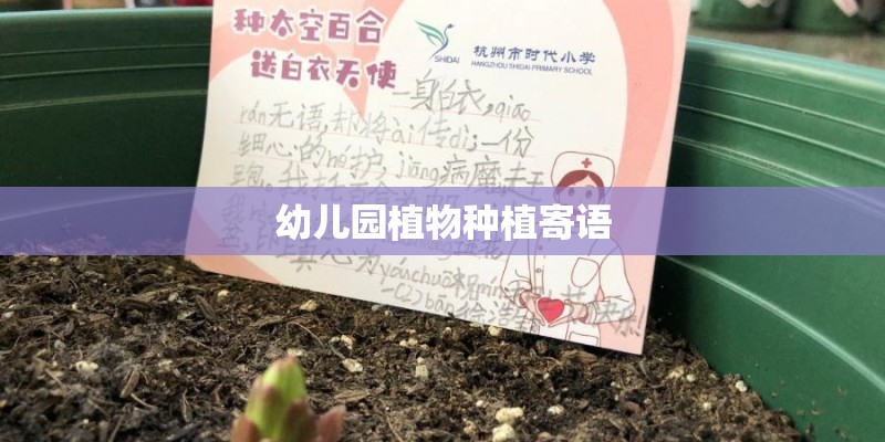 幼儿园植物种植寄语