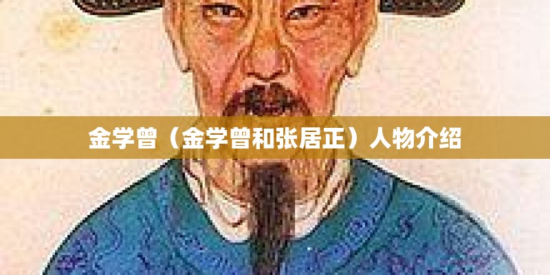 金学曾（金学曾和张居正）人物介绍